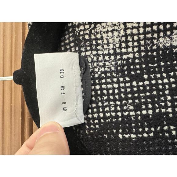 Akris Punto Italian Fabric Cropped Zip Up Jacket Navy Blue Women’s size 8 - Picture 7 of 12